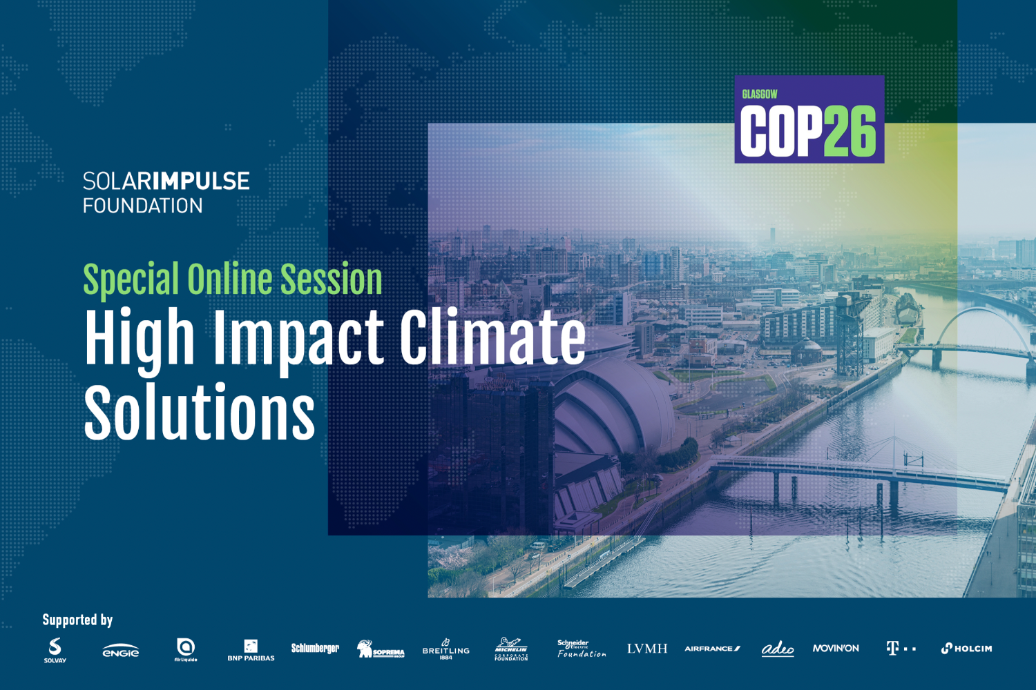 COP26 - Session spéciale : Solutions climatiques à fort impact