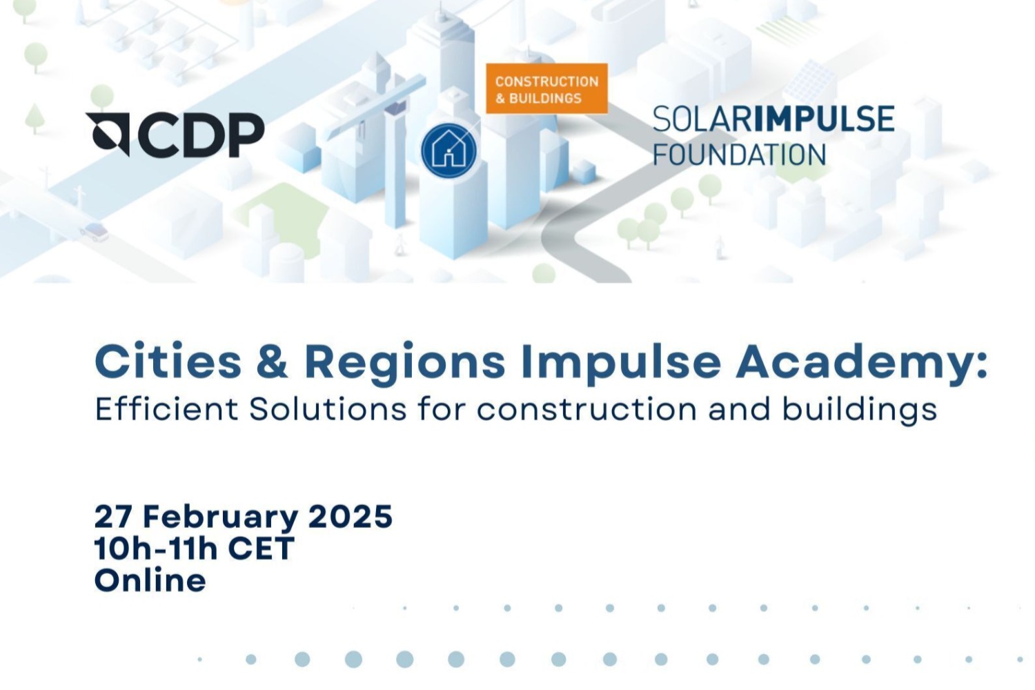 Cities & Regions Impulse Academy #1: Efficient Solutions for Construction & Buildings 