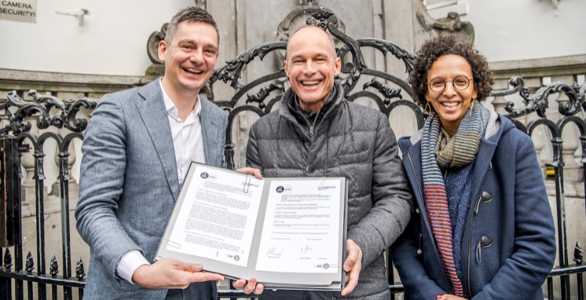 Signature du partenariat entre Bruxelles et la Fondation Solar Impulse