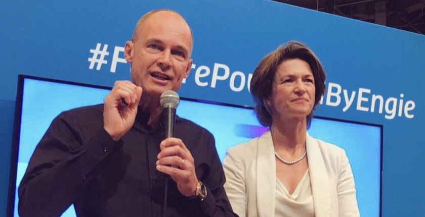 Bertrand Piccard with Isabelle Kocher