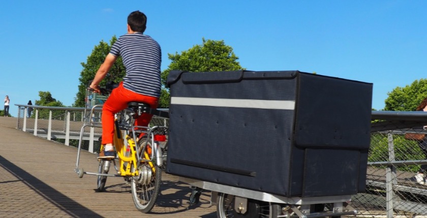 Smart store bike trailer