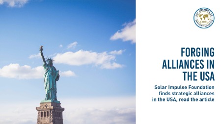 A Solar Impulse Foundation encontra alianças estratégicas nos EUA