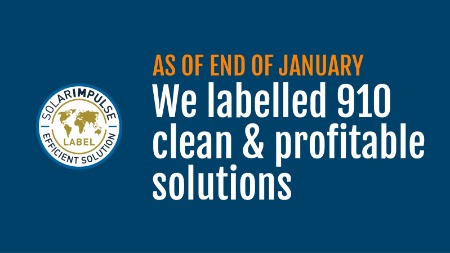 910 solutions labellisées à la fin du mois de janvier