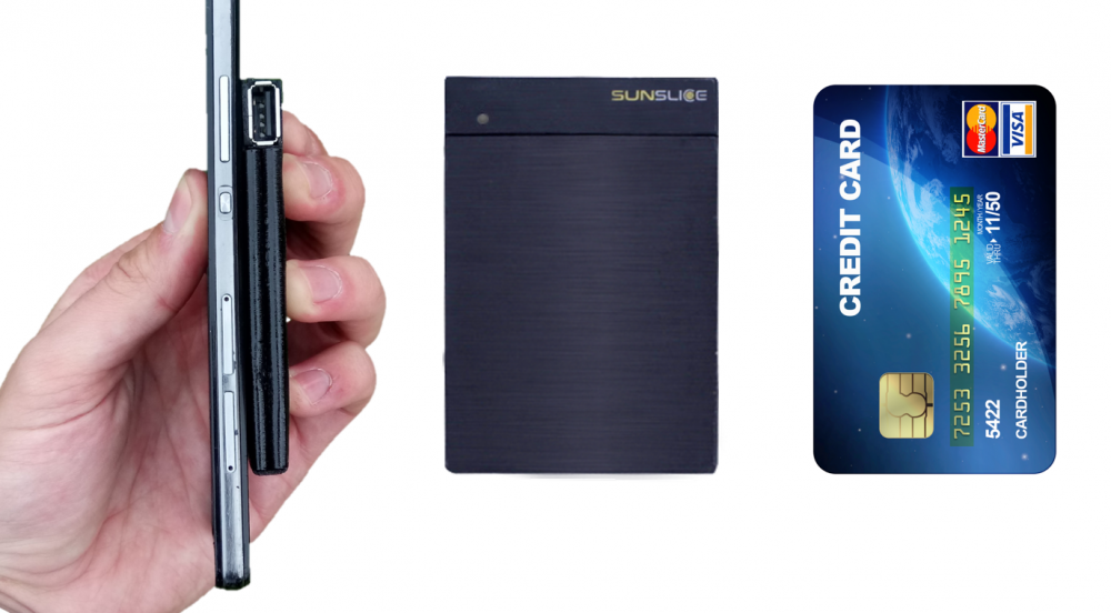 Offer Sunslice credit card sized solar charger