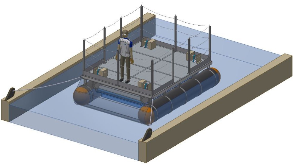 Offer floating water turbine