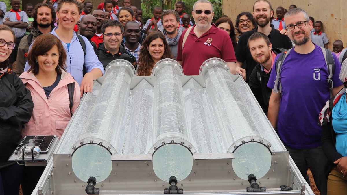 Offer WATERSPOUTT Solar reactor for harvested rainwater