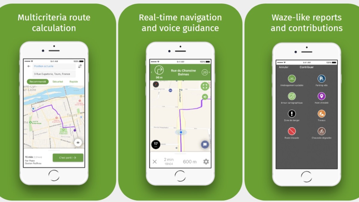 Offer Geovelo app