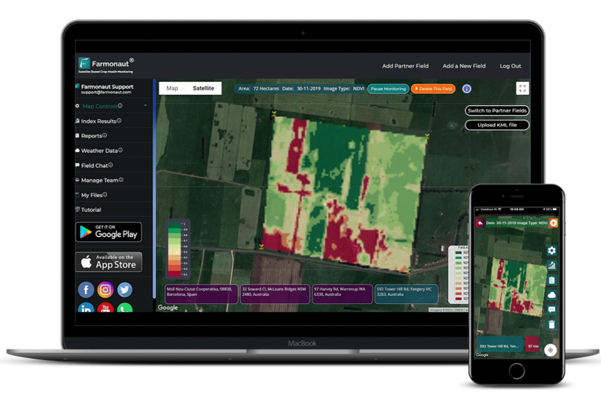 Gallery Satellite based Crop Health Monitoring 1