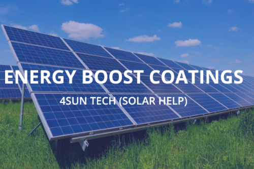 Energy Boost Solar Panel Coating