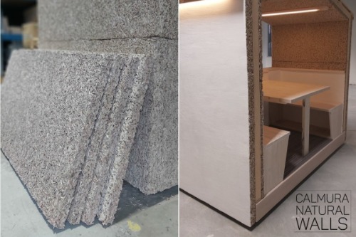 Biocomposite panel and monolithic wall system